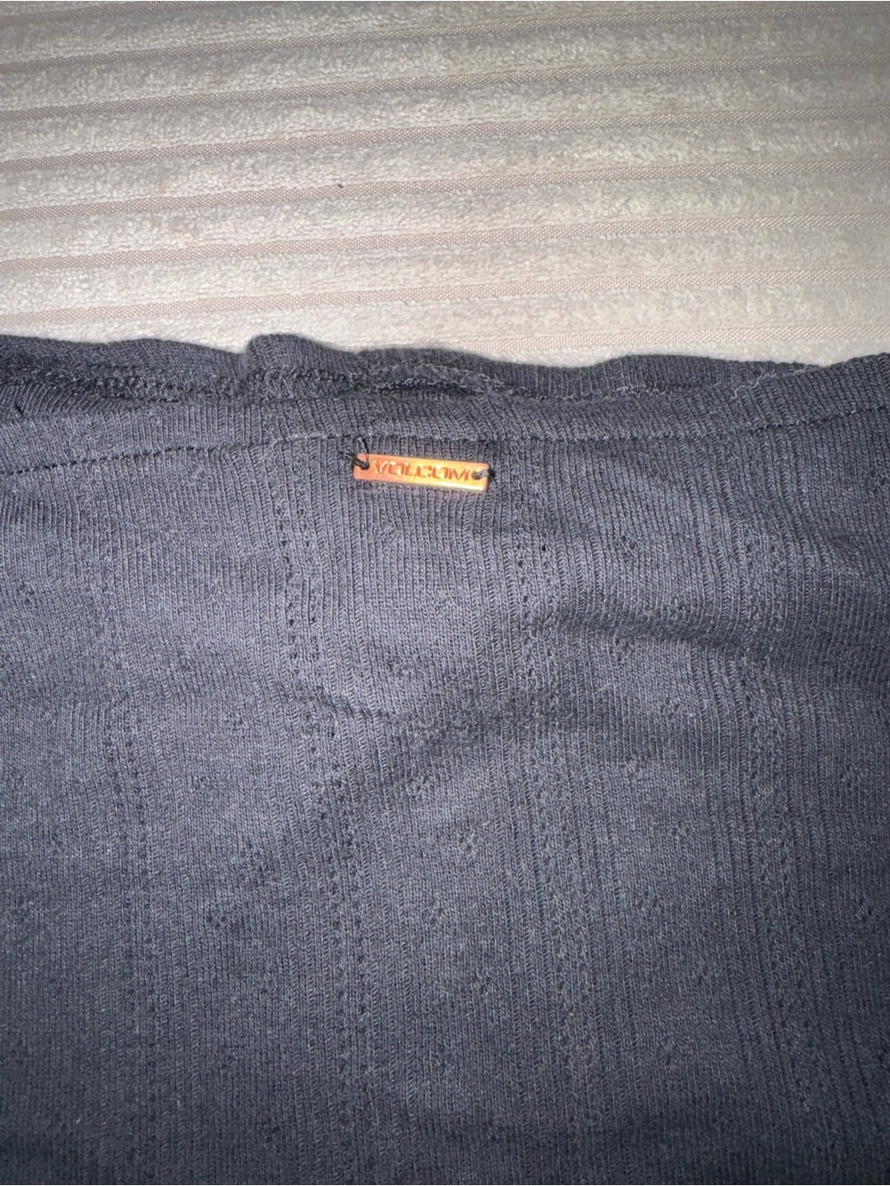 Volcom Black Button-Front Cami Top - Picture 3 of 4